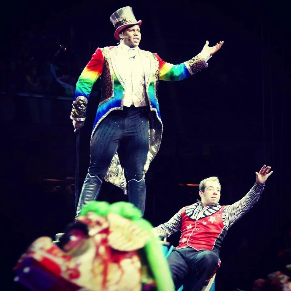 Victor Rossi avec Ringling Brothers 2015 - Échange avec le public américain